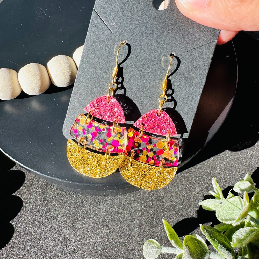 Glitter Easter Egg Earrings
